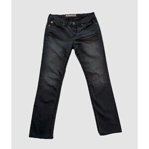 Big Star Womens Jeans Kayla Straight Low Rise Dark Wash Denim 30x29 (Tag 29R)